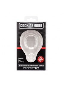 Pierścień na penis - Perfect Fit Cock Armour Regular  przezroczysty