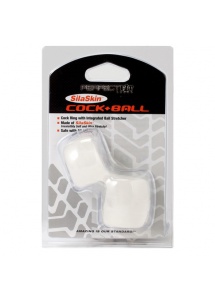 Pierścień na penisa i jądra Perfect Fit - SilaSkin Cock & Ball  przezroczysty