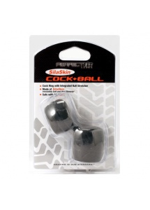Pierścień na penisa i jądra Perfect Fit - SilaSkin Cock & Ball  czarny
