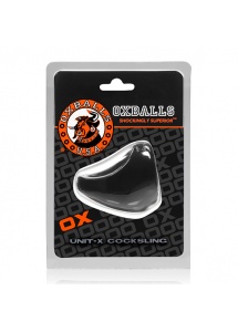 Pierścień na penisa i jądra - Oxballs Unit-X Cocksling  Czarny