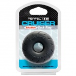 Pierścień na penisa - Perfect Fit SilaSkin Cruiser Ring 6,4 cm Black