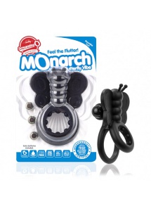 Pierścień na penisa wibrujący - The Screaming O Monarch Wearable Butterfly Vibe   Czarny