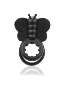 Pierścień na penisa wibrujący - The Screaming O Monarch Wearable Butterfly Vibe   Czarny