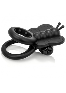 Pierścień na penisa wibrujący - The Screaming O Monarch Wearable Butterfly Vibe   Czarny