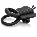 Pierścień na penisa wibrujący - The Screaming O Monarch Wearable Butterfly Vibe   Czarny