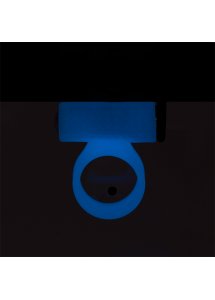 Pierścień na penisa wibrujący - PowerBullet Cosmic Cock Ring with Bullet 9 Function  Niebieski