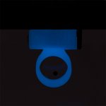 Pierścień na penisa wibrujący - PowerBullet Cosmic Cock Ring with Bullet 9 Function  Niebieski