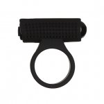 Pierścień na penisa wibrujący - PowerBullet Cosmic Cock Ring with Bullet 9 Function  Czarny