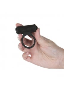 Pierścień na penisa wibrujący - PowerBullet Cosmic Cock Ring with Bullet 9 Function  Czarny