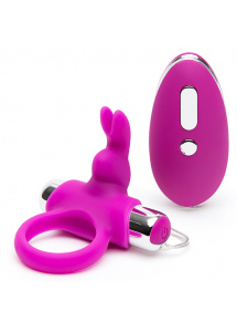 Pierścień na penisa z wibracjami i pilotem - Happy Rabbit Remote Control Cock Ring  
