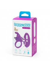 Pierścień na penisa z wibracjami i pilotem - Happy Rabbit Remote Control Cock Ring  