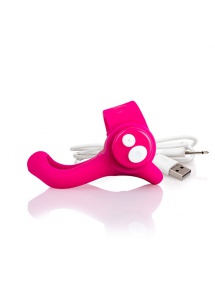 Pierścień wibrujacy 3w1 - The Screaming O  Charged You Turn Plus  Czerwony