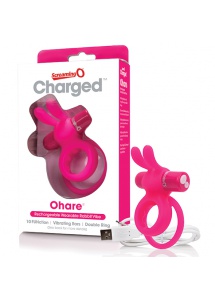 Pierścień wibrujący na członka - The Screaming O Charged Ohare Rabbit Vibe Fioletowy