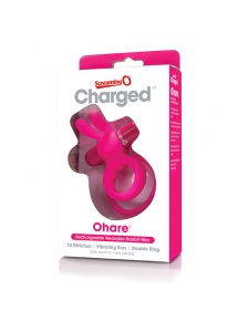 Pierścień wibrujący na członka - The Screaming O Charged Ohare Rabbit Vibe Fioletowy