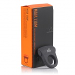 Pierścień  wibrujący na penisa - Maia Toys Rechargeable Vibrating Ring Grey 