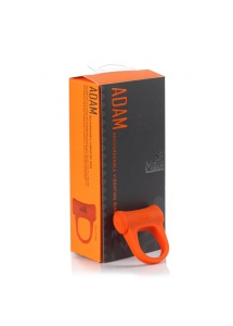 Pierścień wibrujący na penisa - Maia Toys Rechargeable Vibrating Ring Orange 