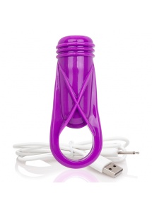Pierścień wibrujący na penisa - The Screaming O Charged Oyeah Plus Ring  Fioletowy