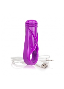 Pierścień wibrujący na penisa - The Screaming O Charged Oyeah Plus Ring  Fioletowy