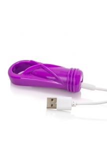 Pierścień wibrujący na penisa - The Screaming O Charged Oyeah Plus Ring  Fioletowy