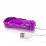 Pierścień wibrujący na penisa - The Screaming O Charged Oyeah Plus Ring  Fioletowy