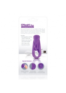 Pierścień wibrujący na penisa - The Screaming O Charged Oyeah Plus Ring  Fioletowy