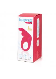 Pierścień wibrujący na penisa - Happy Rabbit Rechargeable Vibrating Rabbit Cock Ring Różowy