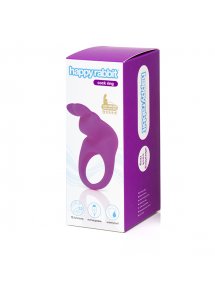 Pierścień wibrujący na penisa - Happy Rabbit Rechargeable Vibrating Rabbit Cock Ring Fioletowy