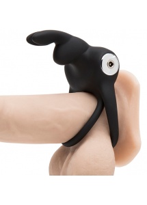 Pierścień wibrujący podwójny - Happy Rabbit Stimulating USB Rechargeable Rabbit Love Ring  