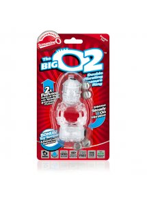 Pierścień wibrujący podwójny - The Screaming O The Big O 2 Przezroczysty