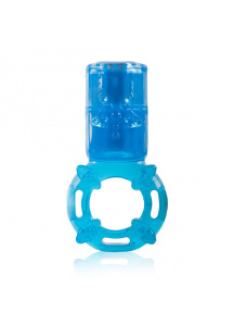 Pierścień z wibracjami ładowany - The Screaming O Big OMG Vibrating Ring Niebieski