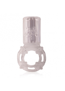 Pierścień z wibracjami ładowany - The Screaming O Big OMG Vibrating Ring Przezroczysty