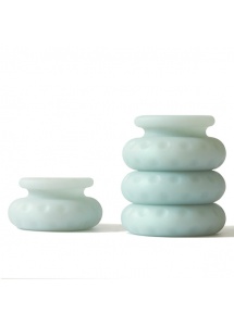 Pierścienie bufory do seksu - Ohnut Soft Buffer Rings Jade Cztery sztuki  