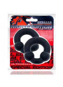 Pierścienie erekcyjne 2szt - Oxballs Ultraballs Cockring 2-pack Special Edition Night  