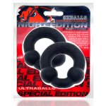 Pierścienie erekcyjne 2szt - Oxballs Ultraballs Cockring 2-pack Special Edition Night  
