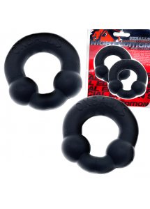 Pierścienie erekcyjne 2szt - Oxballs Ultraballs Cockring 2-pack Special Edition Night  