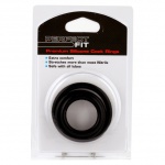 Pierścienie silikonowe - Perfect Fit Silicone 3 Ring Kit Mix Black Zestaw