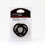 Pierścienie silikonowe - Perfect Fit Silicone 3 Ring Kit Large Black