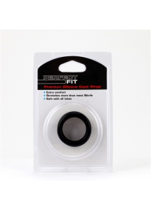 Pierścienie silikonowe - Perfect Fit Silicone 3 Ring Kit Medium Black