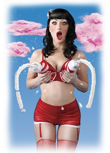 Pipedream Dolls - Lalka dmuchana KATY PERVY, PIOSENKARKA, 3 otwory