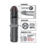Pipedream - Fantasy X-Tension - NAKŁADKA na penisa poszerzająca 7,5cm  + środek czyszczący