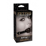 PIPEDREAM Fetish Fantasy Gold - Elagancki knebel złote pierścienie skórzany