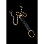 PIPEDREAM Fetish Fantasy Gold - Eleganckie ZACISKI na sutki ZŁOTE skóra