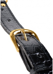 PIPEDREAM Fetish Fantasy Gold - Eleganckie ZACISKI na sutki ZŁOTE skóra