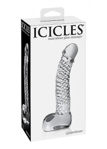 Pipedream Icicles - Realistyczne DILDO szklane przezroczyste 16,5 cm punkt G i P