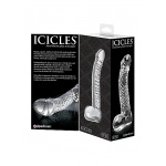 Pipedream Icicles - Realistyczne DILDO szklane przezroczyste 16,5 cm punkt G i P