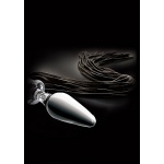 Pipedream Icicles - PEJCZ skóra bydlęca + szklane DILDO 