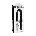 Pipedream Icicles - PEJCZ skóra bydlęca + szklane DILDO 