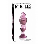 Pipedream Icicles - Plug Dildo szklany No. 27 fiolet 13,7 cm 