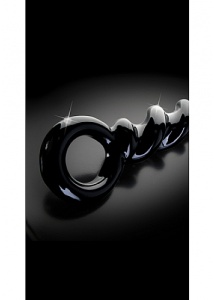 Pipedream Icicles - Plug Dildo szklany No. 37 czarny świder 20 cm 