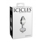 Pipedream Icicles - Plug Dildo szklany No. 44 przezroczysty 8 cm 